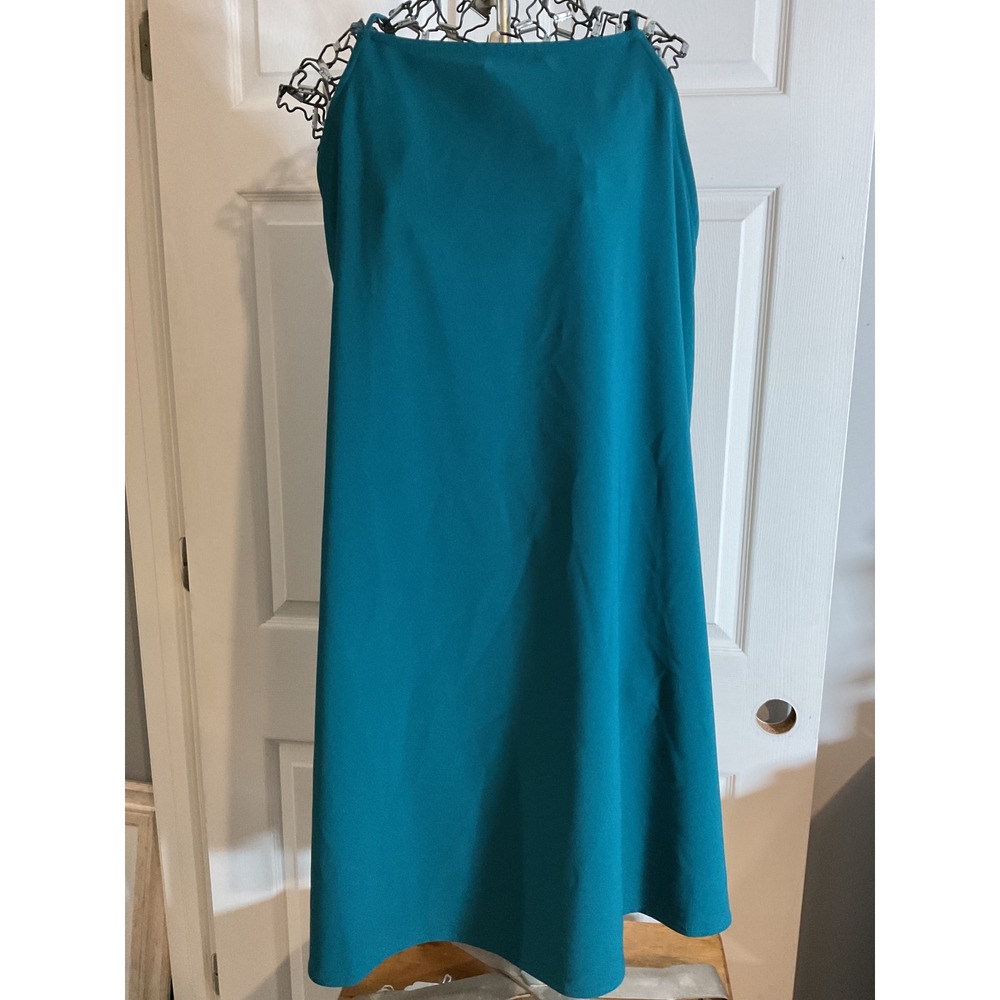 Silence‎ Noise Teal Square Neck Spaghetti Strap Mini Dress Size M